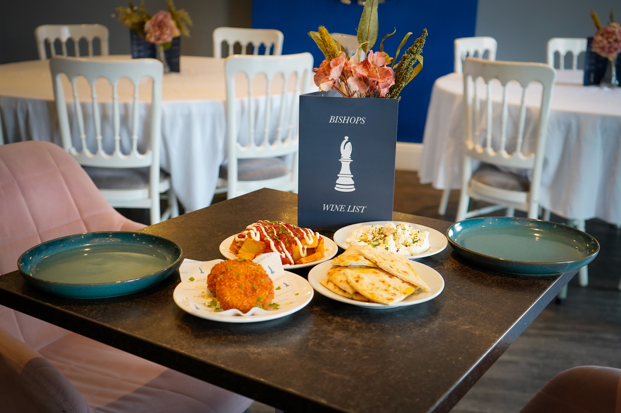 Tapas dishes with the Bishops wine list